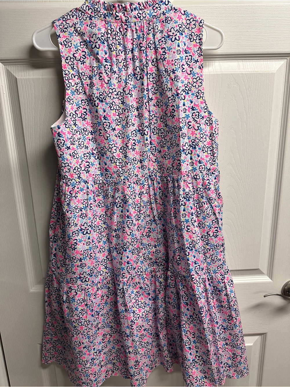 Lilly Pulitzer Pink Floral Tiered Sleeveless Dress